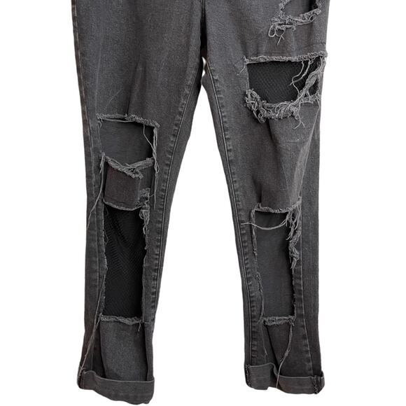 The Ragged Priest Black Heavily Distressed Black Jeans - Picture 4 of 9